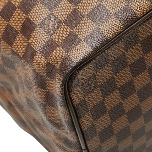 LOUIS VUITTON Brown Damier Leather Boston Bag - Picture 4 of 12